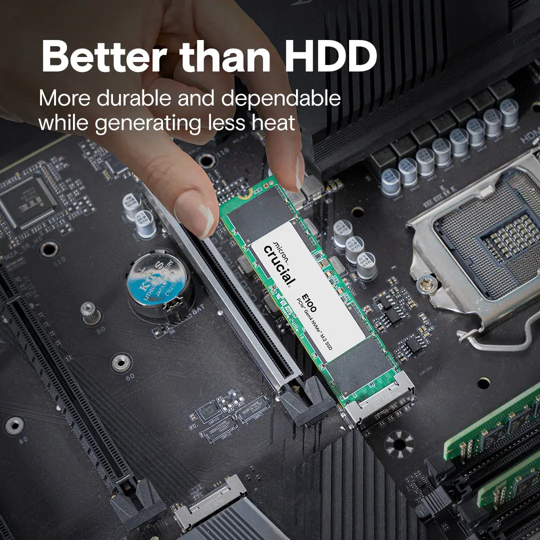 Crucial E100 PCIe Gen4 NVMe M.2 SSD