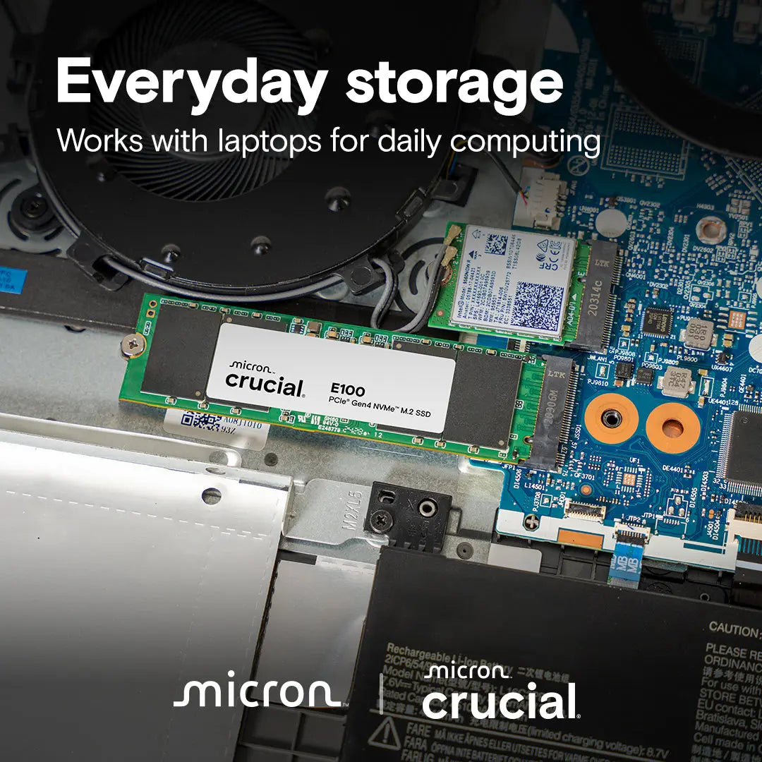 Crucial E100 PCIe Gen4 NVMe M.2 SSD