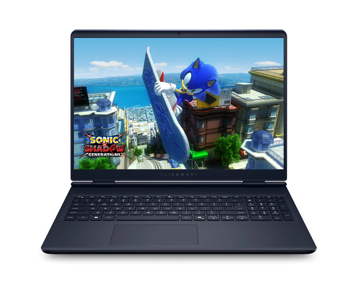 DELL Alienware 16 Aurora front view with the screen on