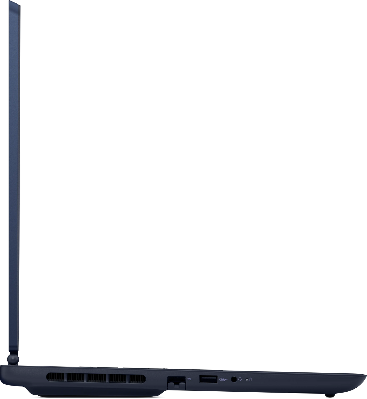 Left side profile of the DELL Alienware 16 Aurora showing its ports