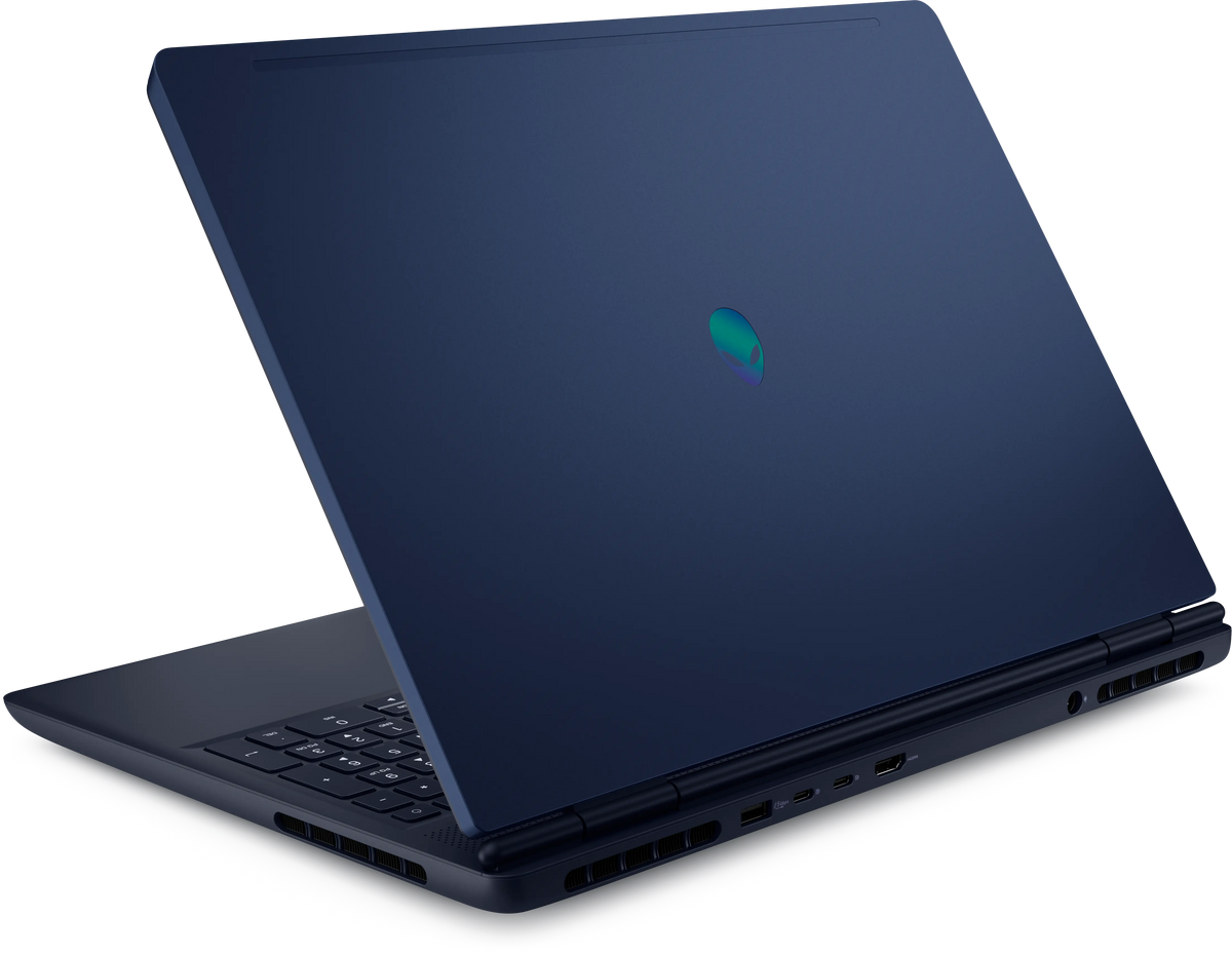 DELL Alienware 16 Aurora seen from behind from the right