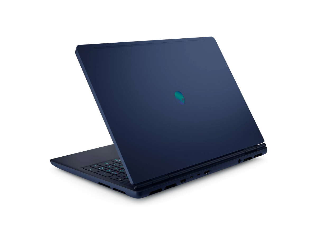 لابتوب ألعاب DELL Alienware 16X Aurora من الخلف بزاوية من الجهة المقابلة