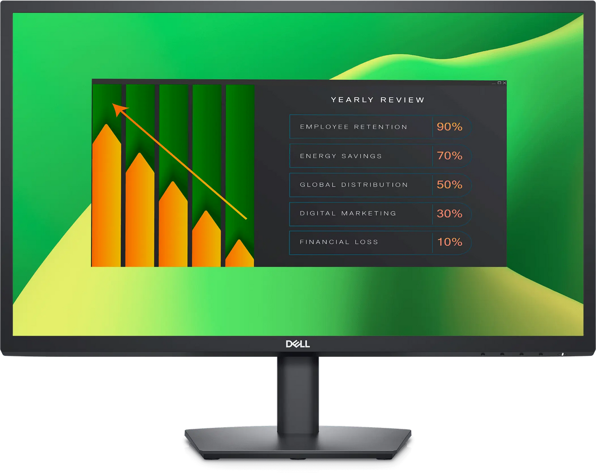 شاشة ديل Dell E2423H مقاس 24 بوصة بدقة Full HD من الأمام