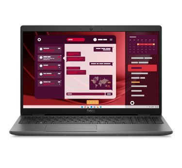 Dell Latitude 3550 business laptop, front view with the 15.6-inch display