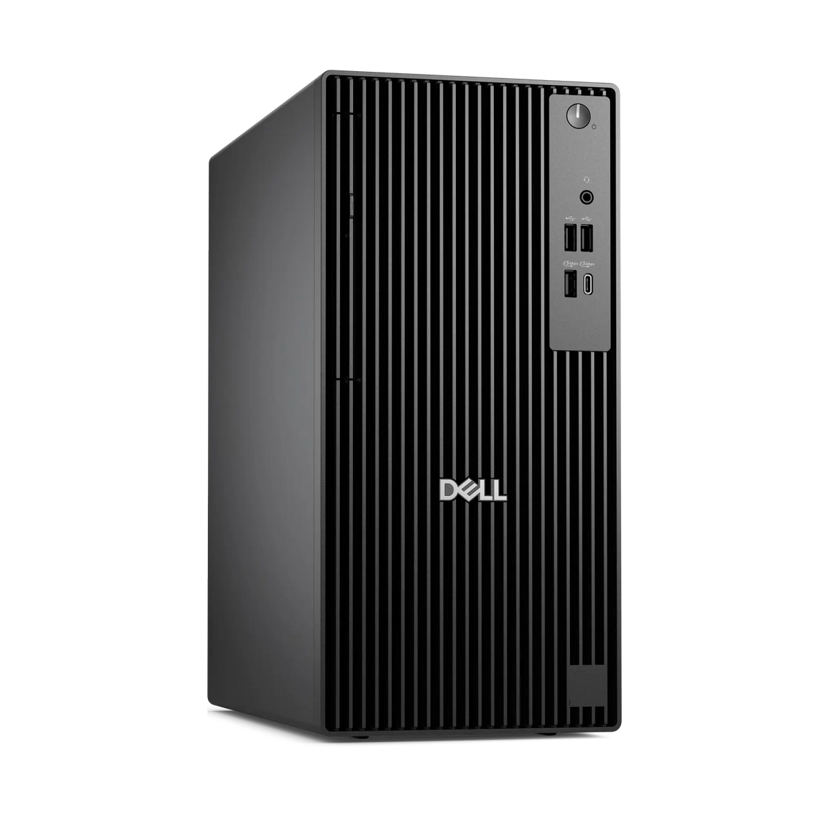 ديسك توب DELL Pro Tower QCT1250 من الأمام بزاوية من الجهة اليمنى