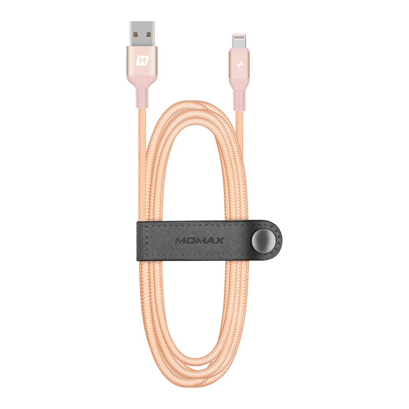 Momax Elite Link Triple-Braided Nylon 2.4A MFi Lightning Cable 1.2m - Momax Elite Link Triple-Braided Nylon 2.4A MFi Lightning Cable 1.2m - Black Ennap.com