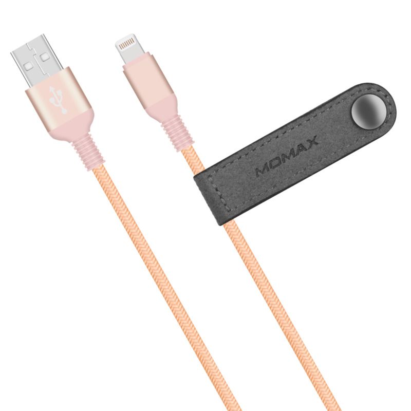 Momax Elite Link Triple-Braided Nylon 2.4A MFi Lightning Cable 1.2m - Momax Elite Link Triple-Braided Nylon 2.4A MFi Lightning Cable 1.2m - Black Ennap.com