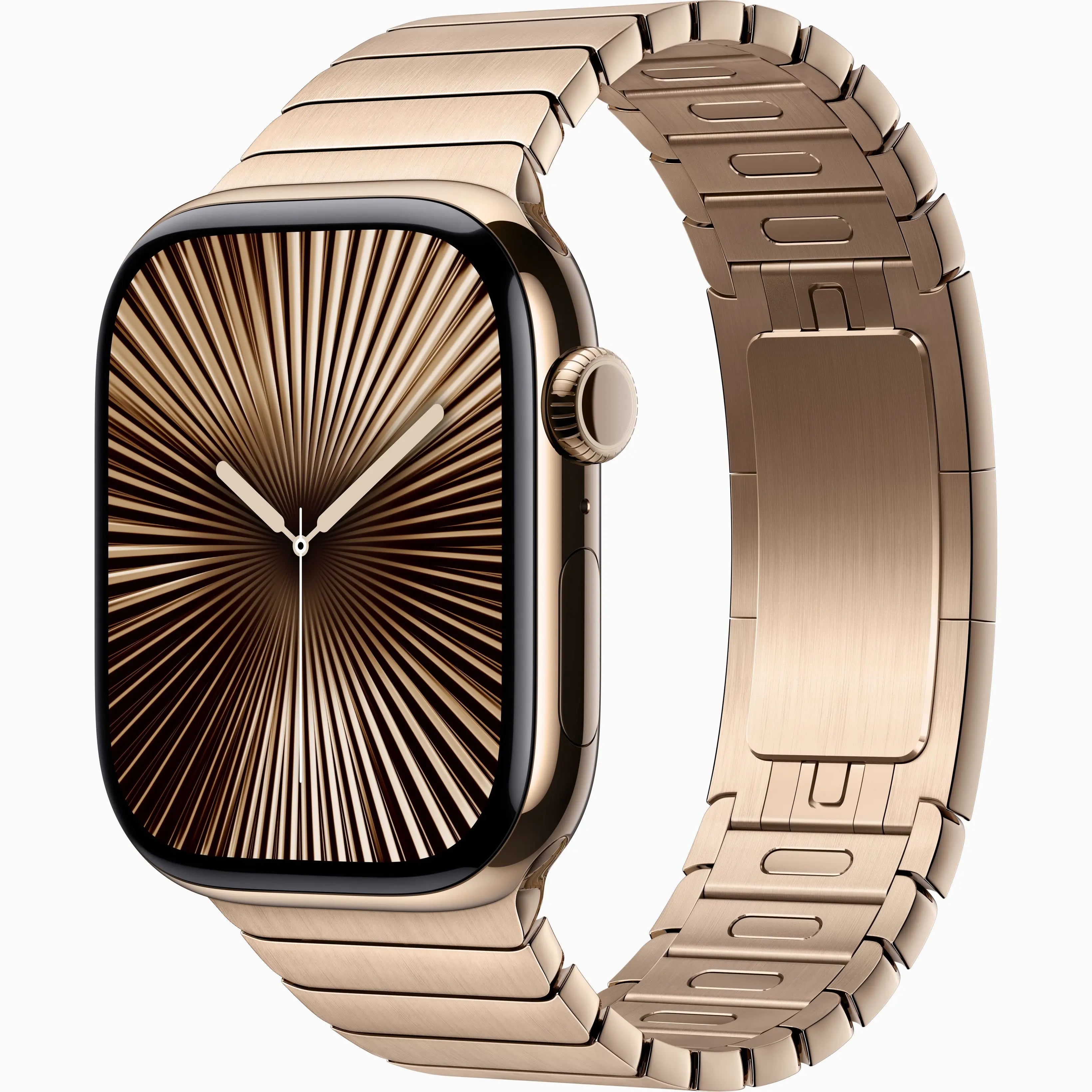 Apple Watch Series 10 Titanium Case-Color: Gold-Size: 42mm-Connectivity: GPS + Cellular-Ennap.com