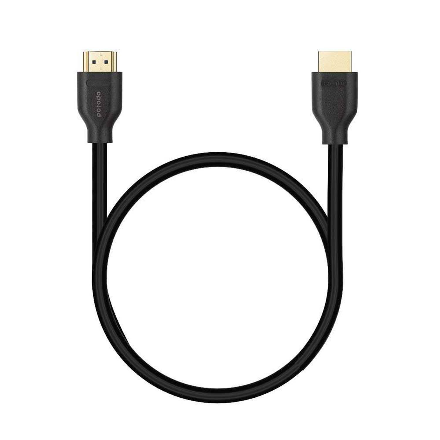 Porodo 8K HDMI to HDMI Cable V2.1 Gold Plated connectors - Porodo 8K HDMI to HDMI Cable V2.1 Gold Plated connectors - Default Title Ennap.com