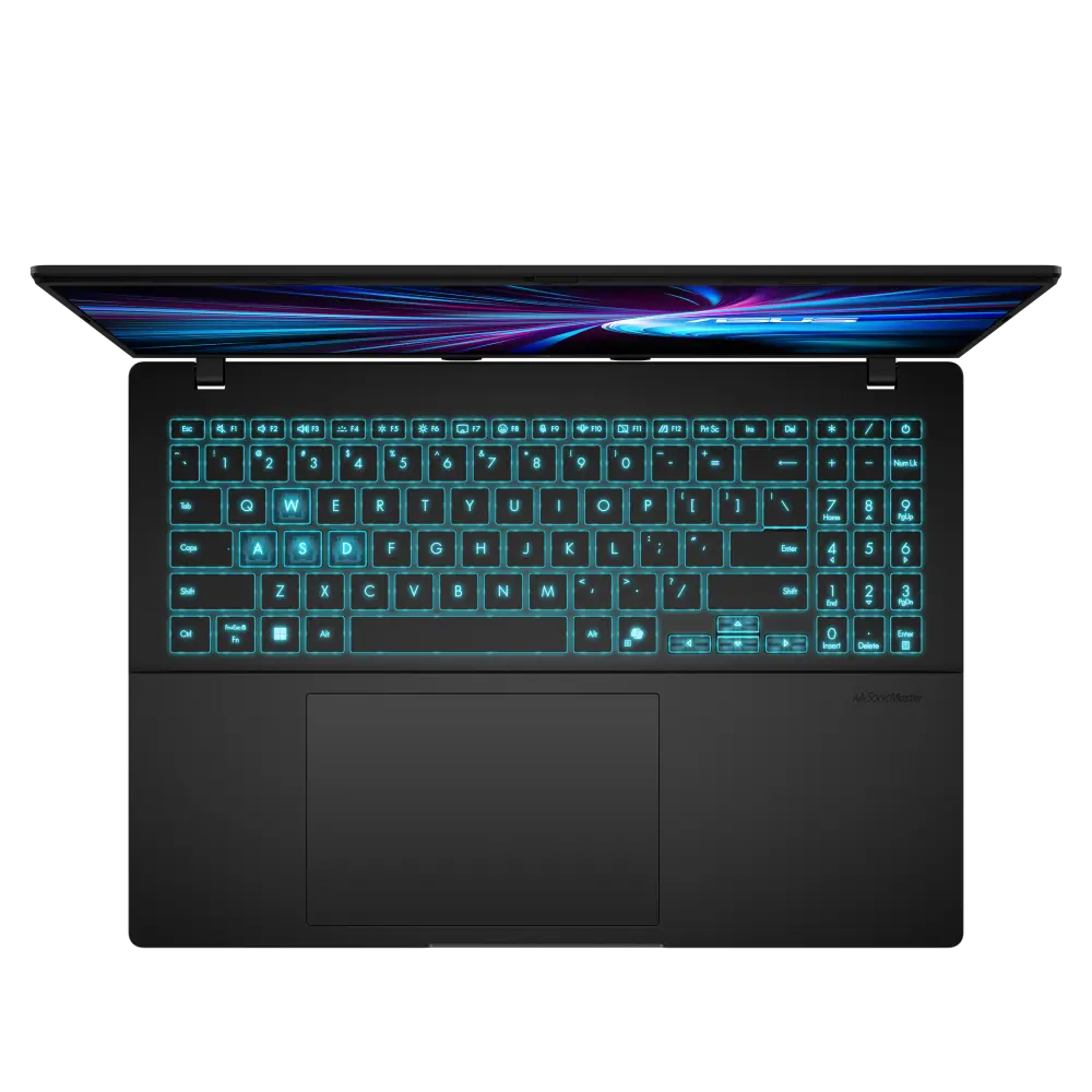 ASUS V16 V3607VM-PL027W Gaming Laptop - Intel Core 7 240H, 32GB DDR5, 1TB SSD, NVIDIA RTX 5060 8GB, 16-inch 2.5K 144Hz, Win11