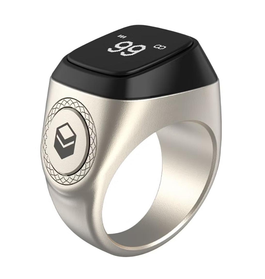 iQibla Zikr M02 Smart Ring - iQibla Zikr M02 Smart Ring - 18mm / Bright Silver Ennap.com