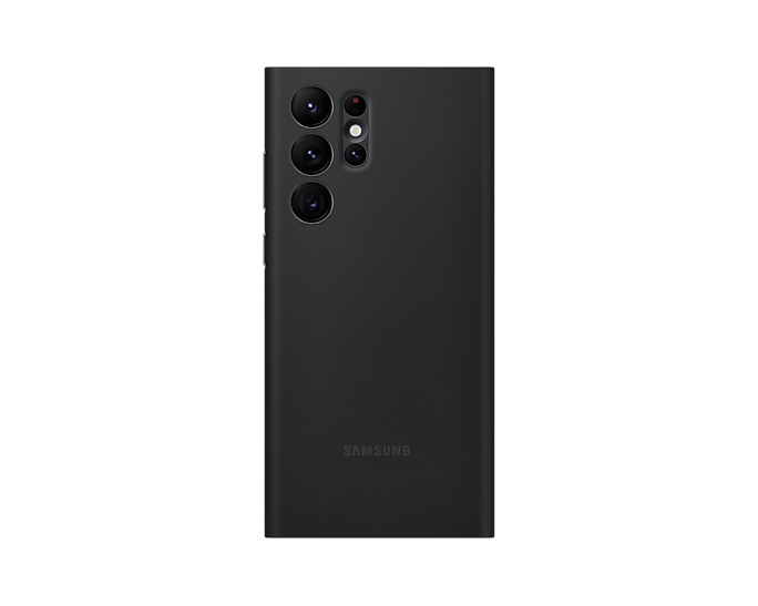 Samsung Galaxy S22 Ultra Smart Clear View Cover-Color: Black---Ennap.com