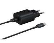 Samsung 25W PD Travel Adapter With USB-C Cable-Color: Black---Ennap.com