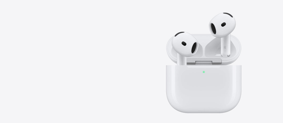 Apple AirPods 5 in the open charging case
