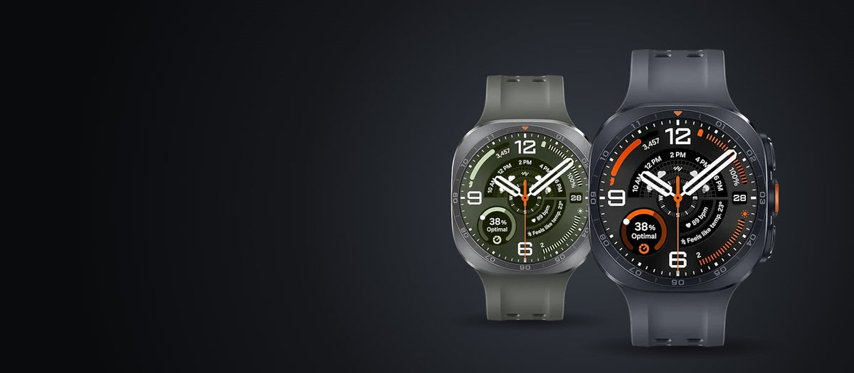 Samsung Galaxy Watch Ultra 2 in Titanium Gray and Titanium Silver