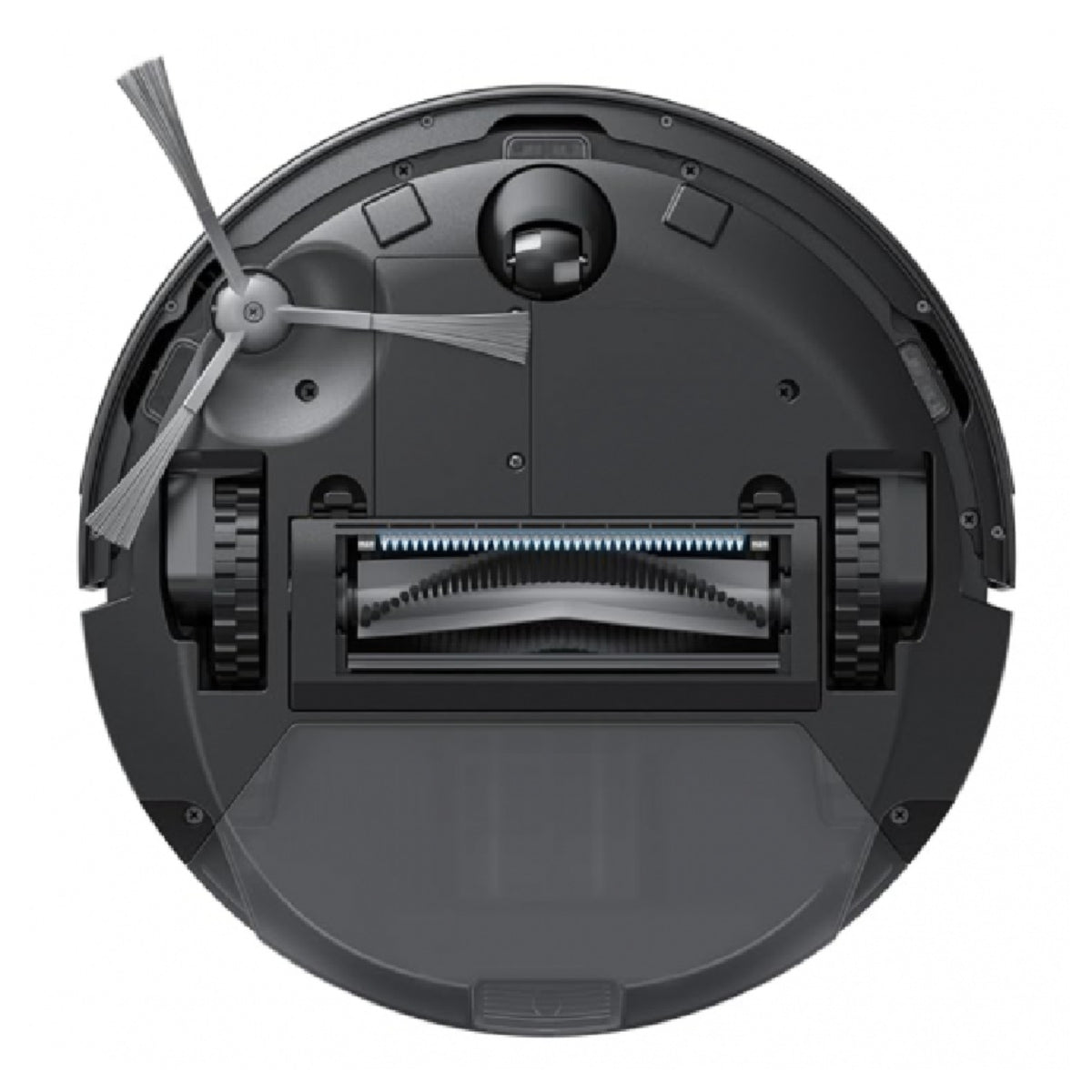 eufy G50 Hybrid underside with roller brush and side brush