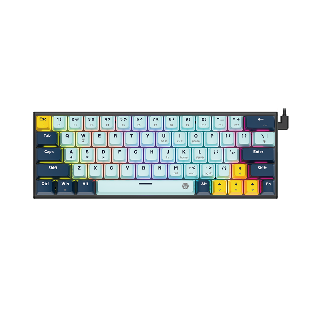 كيبورد فانتك ATOM63 MK874V2 Mizu الميكانيكي بحجم 60% باللون Sky Blue