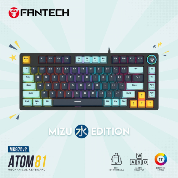 كيبورد فانتك ATOM81 MK875V2 إصدار Mizu
