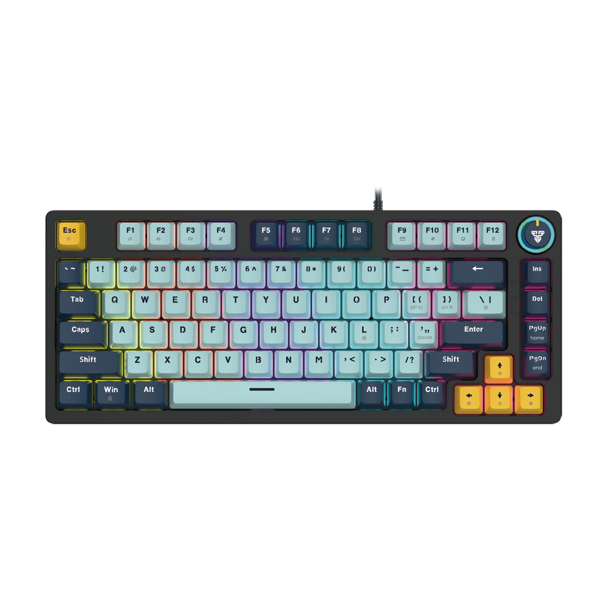 كيبورد فانتك ATOM81 MK875V2 Mizu الميكانيكي باللون Sky Blue
