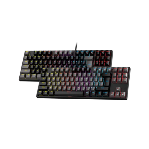 Fantech ATOM87 MK876V2 Sumi keyboard in Black and Gray