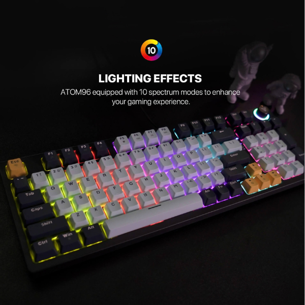 إضاءة RGB على كيبورد فانتك ATOM96 MK890V2
