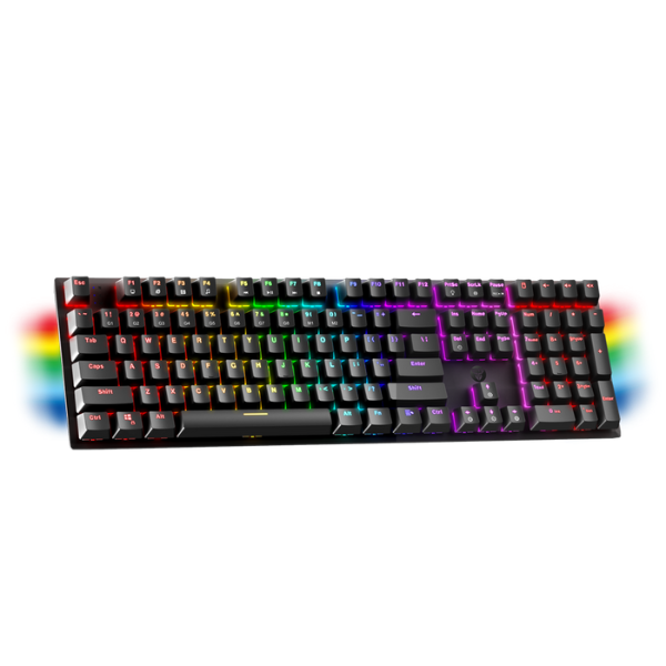 Fantech MAXFIT108 MK855 keyboard in Black from an angle