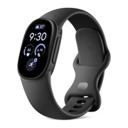 سمارت باند جوجل Fitbit Edge بهيكل ألومنيوم أسود مطفي وسوار Obsidian، منظر مائل