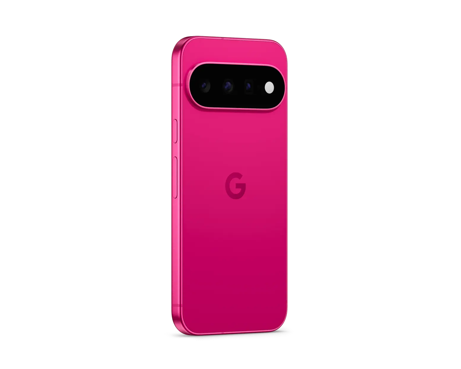 Google Pixel 11 5G in Hibiscus, side profile