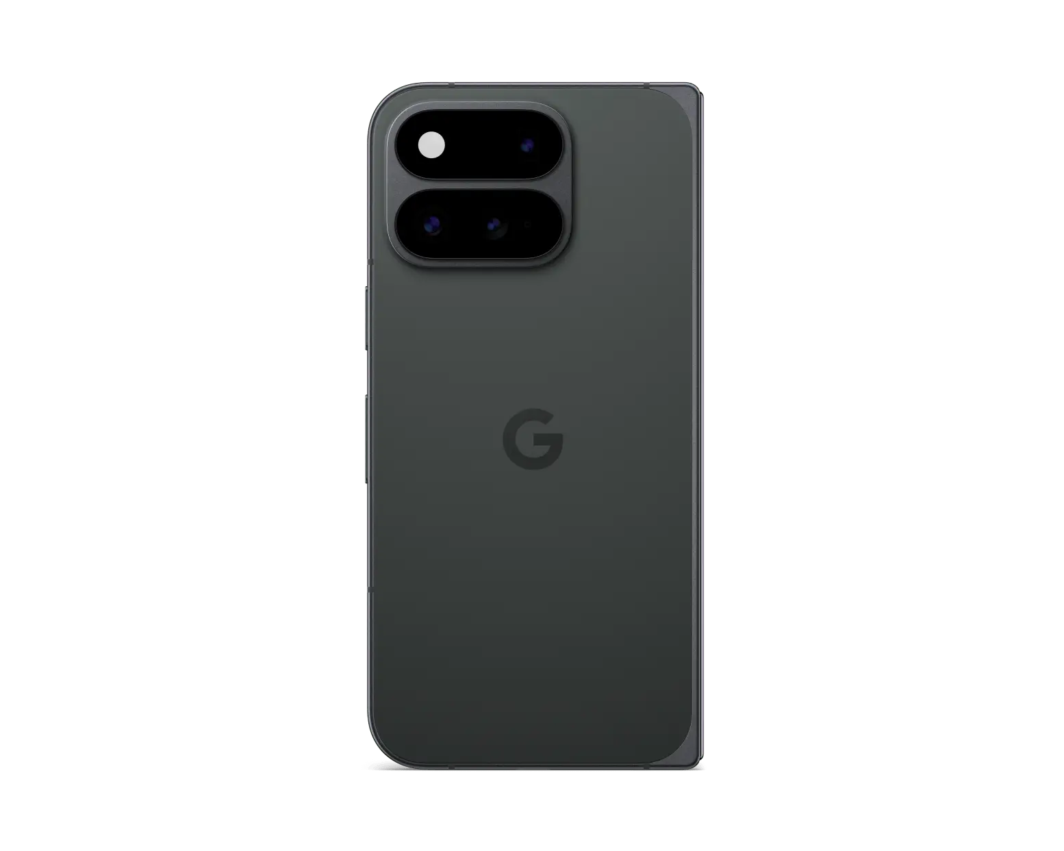 Google Pixel 11 Pro Fold 5G in Obsidian, folded back view