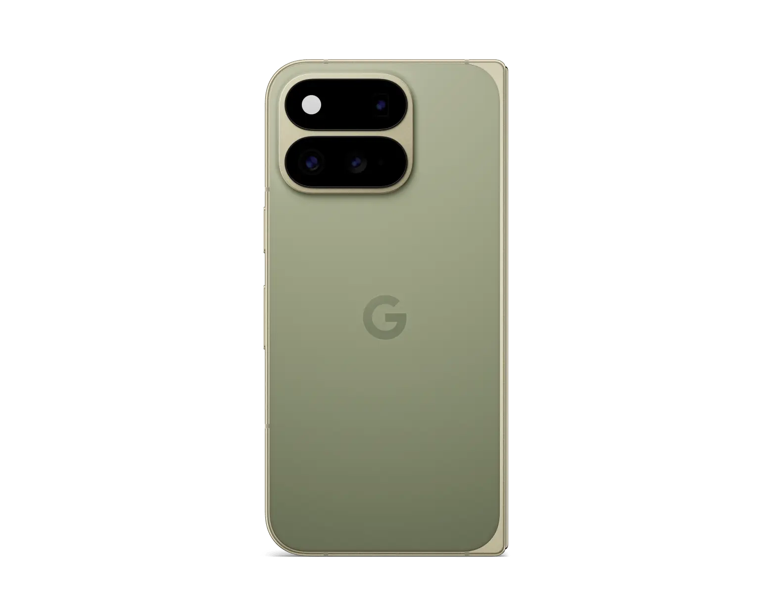 Google Pixel 11 Pro Fold 5G in Olive, folded back view