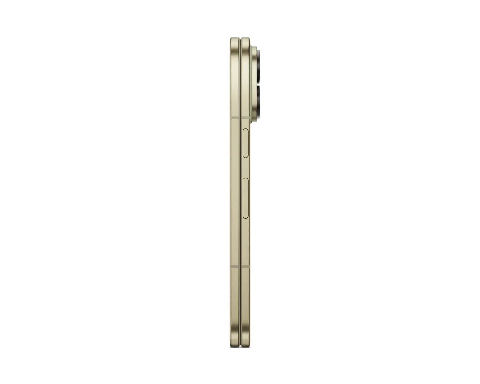 Google Pixel 11 Pro Fold 5G in Olive, folded side profile
