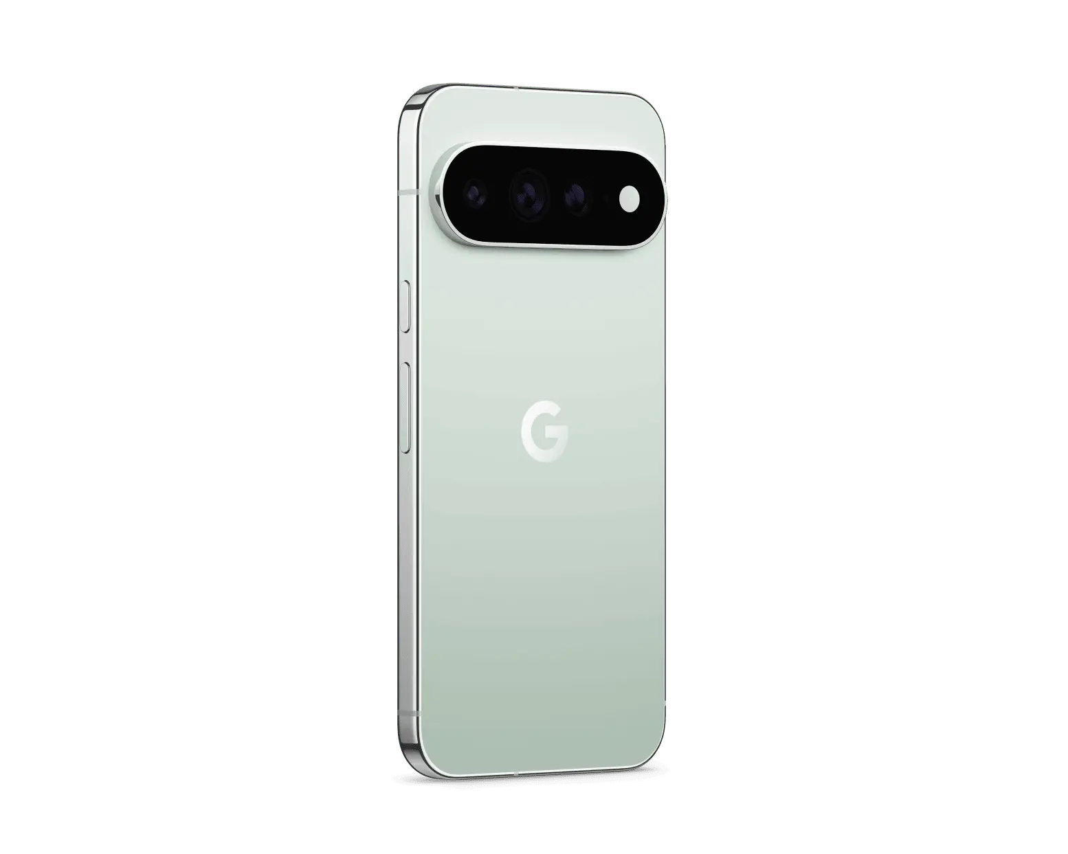 Google Pixel 11 Pro XL 5G in Fog, side profile