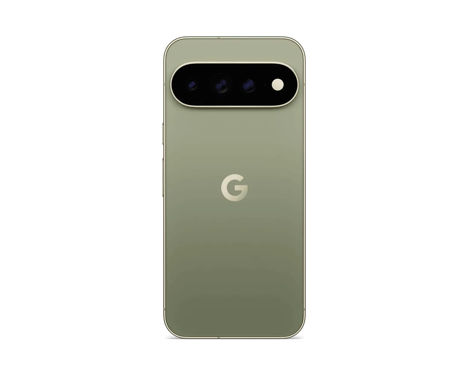 Google Pixel 11 Pro XL 5G in Olive, back view