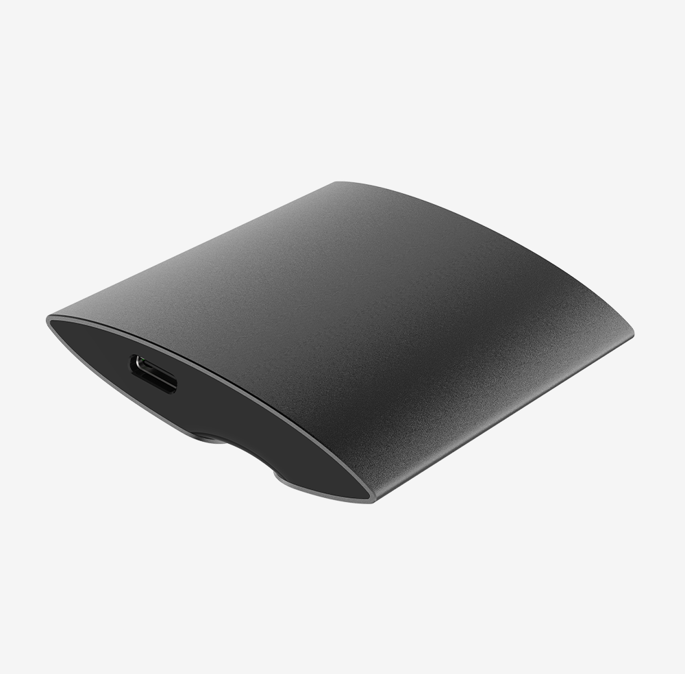 HIKSEMI T300S SHIELD portable SSD side view with the USB Type-C port