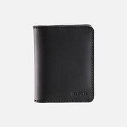 HITCH Bifold Card Wallet (Upgraded) - HandMade Natural Genuine Leather-Color: Black---Ennap.com
