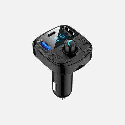 HITCH Bluetooth FM Transmitter Q3.0 Type-C Fast Charger - HITCH Bluetooth FM Transmitter Q3.0 Type-C Fast Charger - undefined Ennap.com