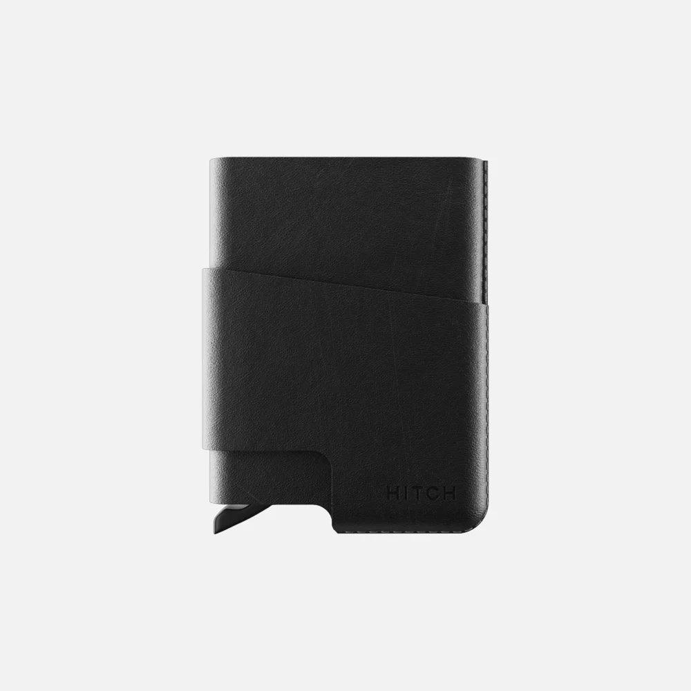 HITCH CUT-OUT Cardholder - RFID Block Featured - Handmade Natural Genuine Leather - HITCH CUT-OUT Cardholder - RFID Block Featured - Handmade Natural Genuine Leather - Black Ennap.com