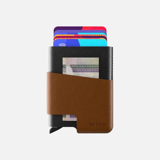 HITCH CUT-OUT Cardholder - RFID Block Featured - Handmade Natural Genuine Leather - HITCH CUT-OUT Cardholder - RFID Block Featured - Handmade Natural Genuine Leather - Black Ennap.com
