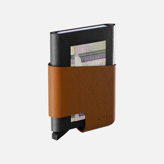 HITCH CUT-OUT Cardholder - RFID Block Featured - Handmade Natural Genuine Leather - HITCH CUT-OUT Cardholder - RFID Block Featured - Handmade Natural Genuine Leather - Black Ennap.com
