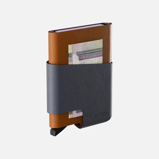 HITCH CUT-OUT Cardholder - RFID Block Featured - Handmade Natural Genuine Leather - HITCH CUT-OUT Cardholder - RFID Block Featured - Handmade Natural Genuine Leather - Black Ennap.com