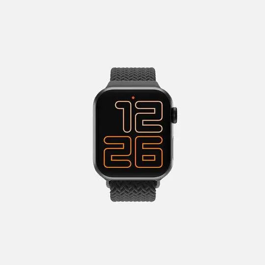 HITCH Flexible Braided Solo Loop Strap For Apple Watch-Color: Gray-Size: 42-44mm--Ennap.com