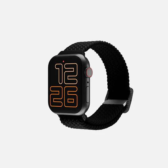HITCH Flexible Braided Solo Loop Strap For Apple Watch - HITCH Flexible Braided Solo Loop Strap For Apple Watch - Black / 38-40mm Ennap.com