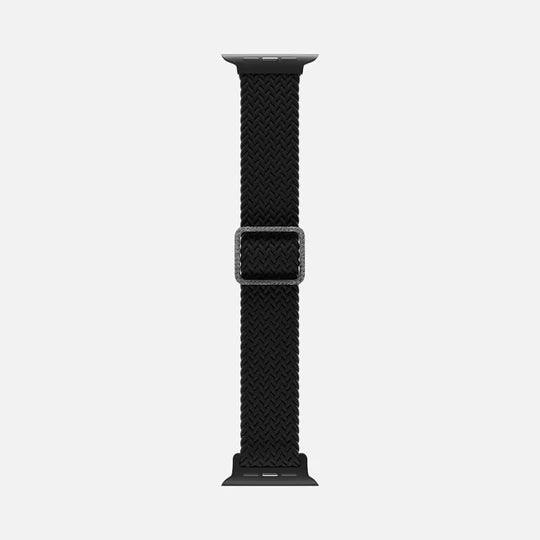 HITCH Flexible Braided Solo Loop Strap For Apple Watch - HITCH Flexible Braided Solo Loop Strap For Apple Watch - Black / 38-40mm Ennap.com