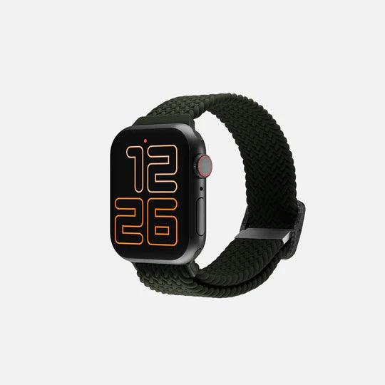 HITCH Flexible Braided Solo Loop Strap For Apple Watch - HITCH Flexible Braided Solo Loop Strap For Apple Watch - Olive / 38-40mm Ennap.com