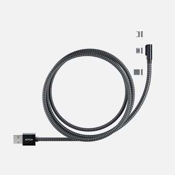 HITCH Magnetic Cable 90° 3A 18W Fast Charge-Length: 1.5M---Ennap.com