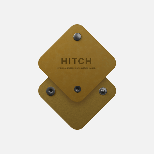 HITCH Natural Leather Cord Wrap-Color: Mustard---Ennap.com