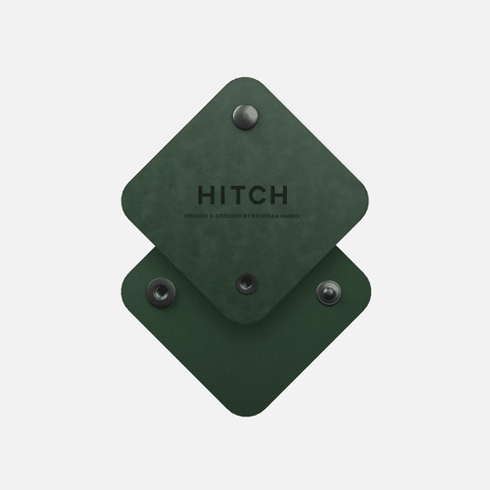 HITCH Natural Leather Cord Wrap-Color: Green---Ennap.com