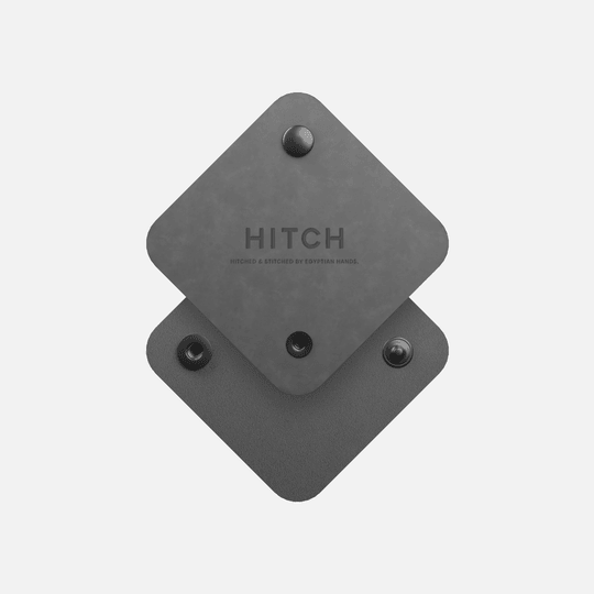 HITCH Natural Leather Cord Wrap-Color: Gray---Ennap.com