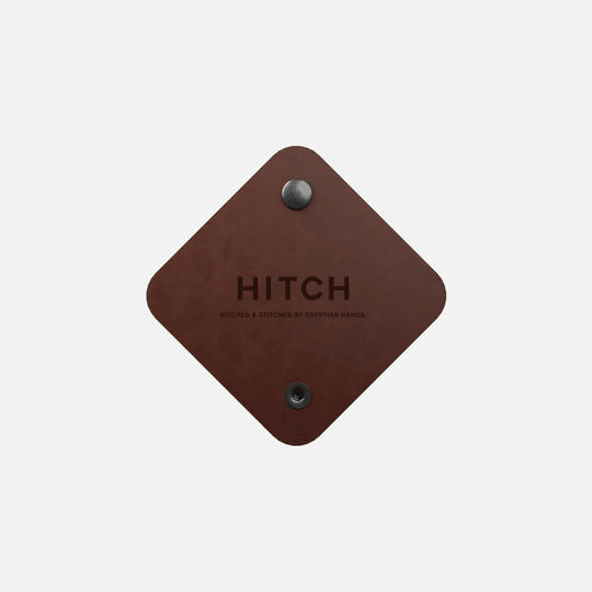 HITCH Natural Leather Cord Wrap-Color: Brown---Ennap.com