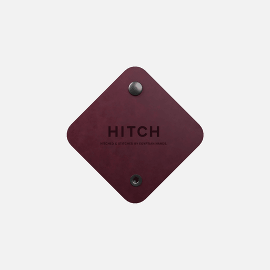 HITCH Natural Leather Cord Wrap-Color: Burgundy---Ennap.com